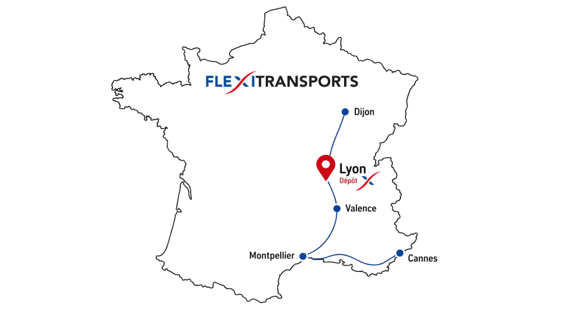 <span>Un réseau national : </span><br>5 agences en France (Lyon, Dijon, Valence, Montpellier, Cannes)